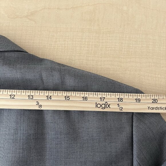 Shark Fire Men Wool Blend Grey Blazer Coat Jacket Sz 40R Two Button Single Vent - Picture 15 of 16